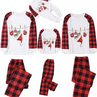 크리스마스 PJS 커플 매칭 세트 크리스마스 잠옷 PJS 복장 여아 XMAS JAMMIES 남성 선물