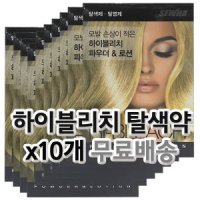 하이블리치 파우더 로션 탈색약 x 10개/손쉬운 블리치