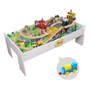 토도리브로 디럭스 칼라 테이블 기차놀이 110pcs세트 + 전동기차