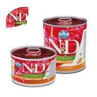 N&D Dog 퀴노아 스킨 & 코트 청어와 코코넛(습식 캔) 140g