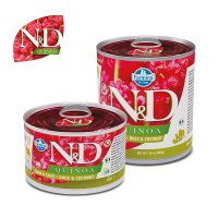 N&D Dog 퀴노아 스킨 & 코트 오리와 코코넛(습식 캔) 285g