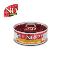 N&D 고양이 퀴노아 스킨 & 코트 청어와 코코넛(습식 캔) 80g