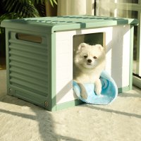 야외 고양이집 플라스틱 경량 개집 하우스 반려동물