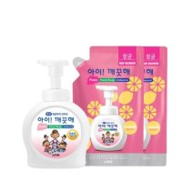 아이깨끗해 항균 폼 핸드솝 레몬 490ml + 450ml x 2(리필)