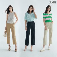 도티 DOTTI 도티 여성 9부 세미와이드 쿨팬츠 3종 PW9W