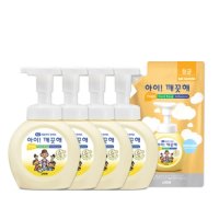 아이깨끗해 항균 폼 핸드솝 순 250ml x 4개+ 200ml(리필)