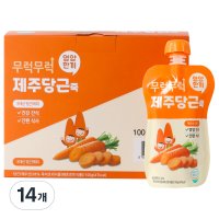 이유케어스 무럭무럭 키즈죽 100g  당근맛  14개