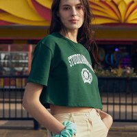 스튜디오앤파르크 WOMEN Cropped T-Shirt Green