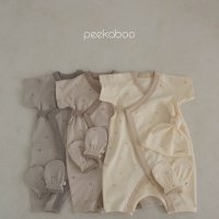 피카부 머쉬룸 배냇세트 3컬러 신생아옷 배냇저고리 peekaboo