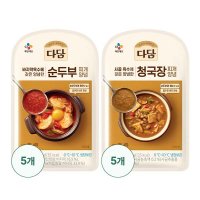 CJ 다담 순두부찌개양념 5개 청국장찌개양념 5개