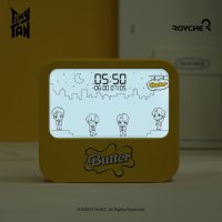 BTS 타이니탄 Butter 버터 애니메이션 LED 무드등 탁상 시계