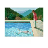 헤이즈스튜디오 데이비드호크니 수영장그림 브리티시 팝 아트 그림 포스터 david hockney