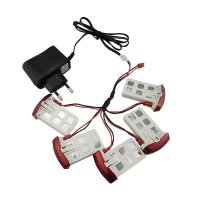 Syma X5UC X5UW RC 쿼드콥터 예비 부품 액세서리 배터리 충전기 세트 3 7V 500mAh 5 개 5-1 케이블