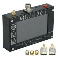 0 hz HF VHF UHF 4 3 인치 안테나 분석기 벡터 네트워크 분석기 SWR 미터 주파수 멀티미터 Mini1300 1-1300M