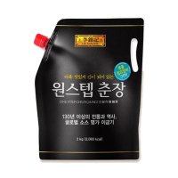 오뚜기 중국요리 저칼로리 이금기 원스텝춘장 스파우트 육수 중식 감칠맛 2 0KG 1세트