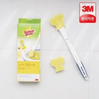 3M 향기톡톡 크린스틱 핸들 리필 2입 레몬 스카치브라이트