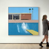 헤이즈스튜디오 수영장그림 데이비드호크니 브리티시 팝 아트 그림 포스터 david hockney