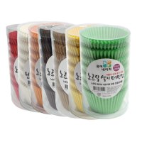 더팩 노르딕색지 머핀컵55mm 7종 1통