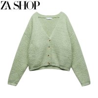 ZARA 자라 페이크퍼 니트 가디건