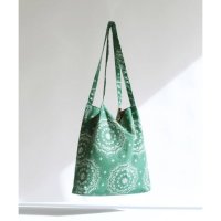 GREEN STUFF 박시한 쇼퍼백 53 페이즐리 에코백- all green boxy bag