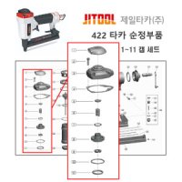 제일타카 422 부품 제일타카 부속 1-11 캡 세트