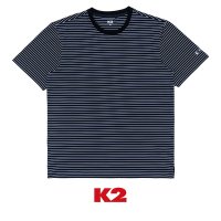 K2 코드텐 아이스 스트라이프 라운드 티셔츠 CODE10 KMM23261N4