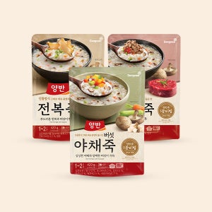 동원 양반 전복죽 420g+쇠고기죽 420g+버섯 야채죽 420g 2개씩 총 6개