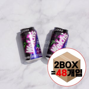 웰치스 제로 포도맛 355ml x 48ea