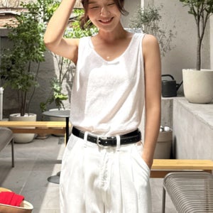[2만장돌파!/여름필수] 린넨딥컬러루즈나시티