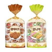 청우식품 종합 모나카 리본 450g 팬케이크 세트