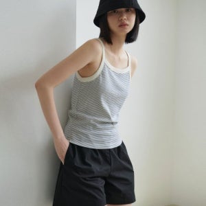 [38컴온커먼] Stripe Rib Sleeveless (Ivory) 5003242602