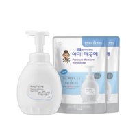 아이깨끗해 프리미엄 모이스처 힐링코튼 450ml + 400ml x 2(리필)