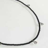 [씨트윈스]Cubic Black Beads Necklace