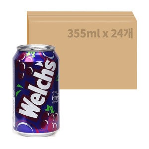 웰치스 농심 웰치스포도 355ml X 24개