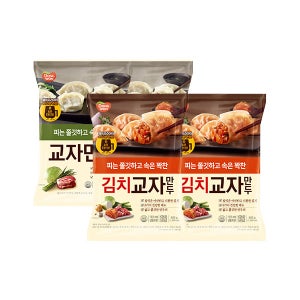 동원 고기 교자만두 600g x 2봉+김치 교자만두 600g x 2봉
