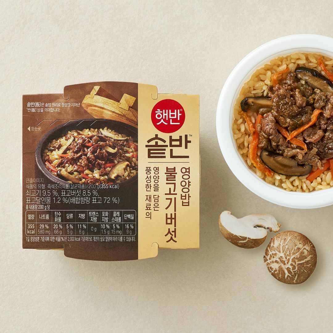 Hetbahn Sotban Bulgogi Mushroom Nutritious Rice 200g