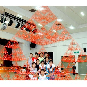 시에르핀스키삼각형(정삼각 6단계)