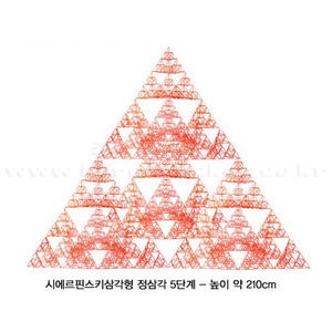 시에르핀스키삼각형(정삼각 5단계)