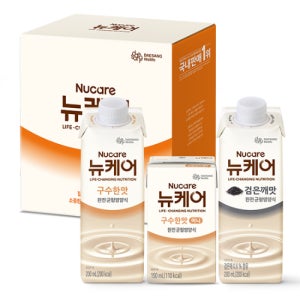 [본사공식몰] 뉴케어 일반식 체험팩 (구수한맛/검은깨/미니구수) 대상웰라이프 환자식 환자 노인 영양식 아침 식사대용 음료 유동식 부모님 식사대용식 완전 균형영양식