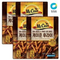 청정원 맥케인시즌드배터드 케이준후라이 500g 4개