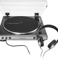 AUDIO-TECHNICA AT-LP60XHP-GM 완전 자동 턴테이블 W  헤드폰 공인 대리점 4961310149413