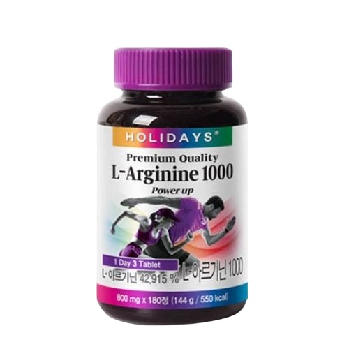 동서바이오팜 <b>홀리데이즈</b> L-<b>아르기닌</b> 1000 800mg x 180정