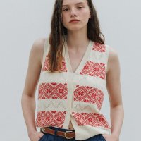 Sienne Vintage Jacquard Vest Vintage