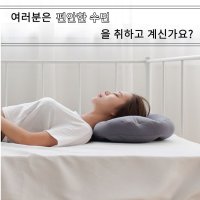 목디스크베개 통재로 빨아쓰는 꿀잠 거북목 경추목베개 꿀잠 목디스크베개