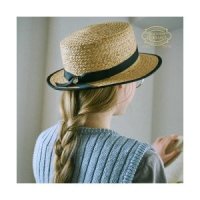 ROCKFISH WEATHERWEAR RAFFIA BOATER HAT PETITE BRIM -