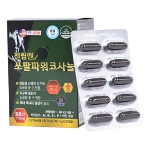 전립엔 쏘팔파워코사놀 식약처인증 최대함량 1300mgX60 2개월분 쿠쿠르비트+쏘팔메토