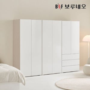 보루네오 비컴 2400 W세트 장롱 장농 이불장 안방 작은방 원룸 8자