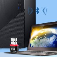 USB 무선 블루투스 5.3 동글이 PC 데스크탑 노트북 컴퓨터 블루투스동글 에어팟 버즈 이어폰 스피커 연결