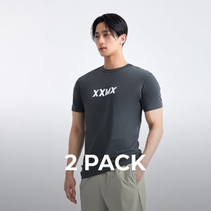 2PACK 젝시믹스 머슬핏 듀얼라이트 숏슬리브