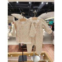 minkmui 밍크뮤 23FW PH 러브플라워배내저고리우주복세트 가을간절기 피치 B33A7000007